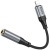 перехідник hoco ls36a lightning - aux (3.5mm) (сірий) 