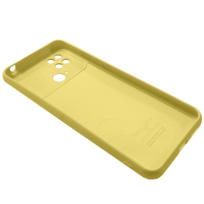 Купить силіконовий чохол soft silicone case для xiaomi poco c40 (лимонний) онлайн