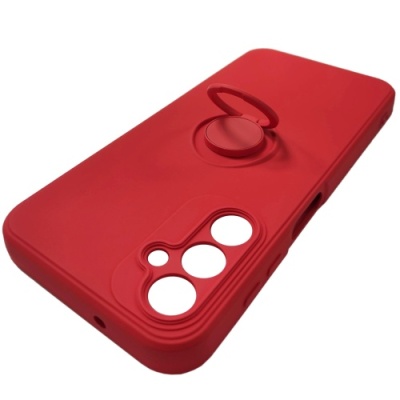 Купить силіконовий чохол soft silicone casevsmagnet ring для samsung a145 galaxy a14 4g/a146 galaxy a14 5g - red онлайн