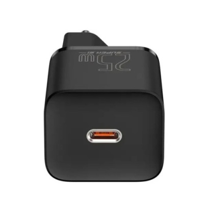 мережевий зарядний пристрій baseus super si (ccsp020101) 1type-c/25w/pd (чорний) 