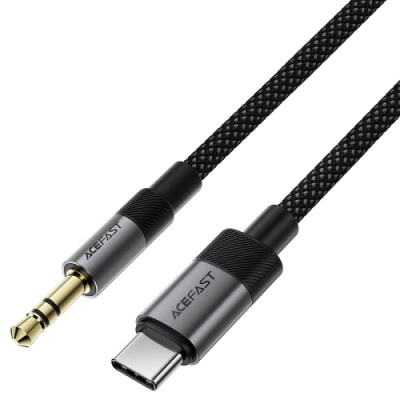 перехідник audio acefast j11 type-c - jack 3.5 plug (1m) (чорний) 