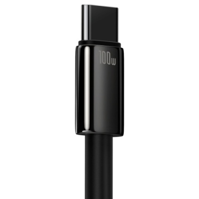 кабель baseus tungsten gold usb - type-c 100w/1m (cawj000001) (black) 