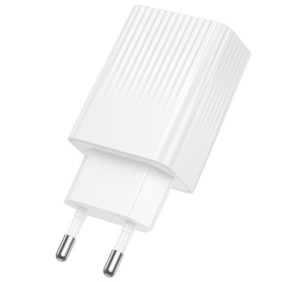 мережевий зарядний пристрій borofone bas72a 1usb/18w/qc3.0 (білий) 