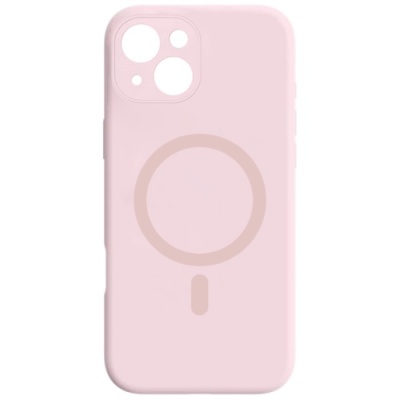 Купить чохол silicone case full camera with magsafe для apple iphone 14 (pink) онлайн