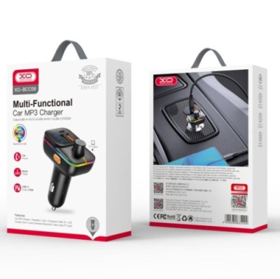 FM Модулятор XO BCC09 (Чорний)