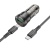 Автомобільний Зарядний Пристрій Borofone BZ25 38W 1USB/18W/QC3.0 + 1Type-C/20W/PD + (Type-C - Type-C) (Прозоро-Чорний)