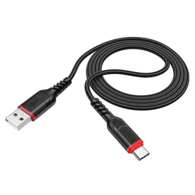 кабель hoco x59 victory usb - type-c 3.0a/1m (чорний) 