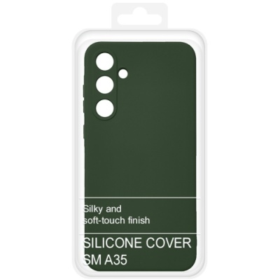Купить чохол soft silicone case full для samsung a356 galaxy a35 5g (темно-зелений) онлайн
