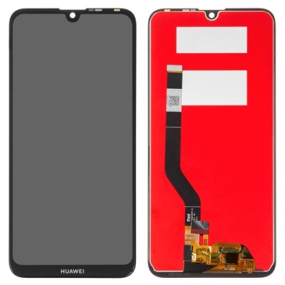дисплей для huawei y7 2019, чорний, із сенсорним екраном, original (prc), dub-lx1