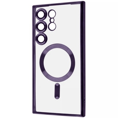 Купить чохол tpu metallic full camera with magsafe для samsung s938 galaxy s25 ultra (dark purple) онлайн