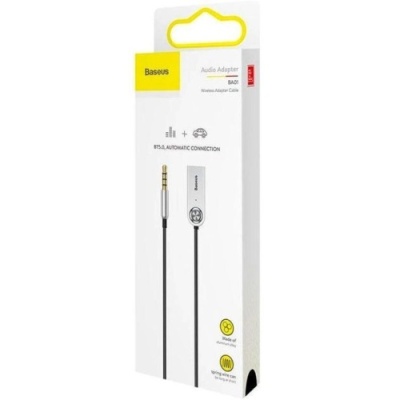 Bluetooth аудіо ресівер Baseus AUX Bluetooth Audio Adapter USB with mic (CABA01-01) (Black)