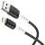 кабель hoco x82 silicone usb - microusb 2.4a/1m (чорний) 