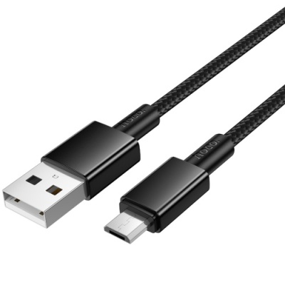 кабель hoco x119 usb - microusb 2.4a/1m (чорний) 