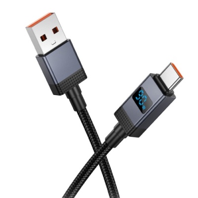 кабель hoco x118 usb - type-c 5a/1m (чорний) 