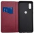 Купить чохол-книжка leather fold для motorola e7i power/e7 power (темно-червоний) онлайн