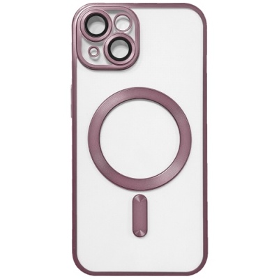 Купить чохол tpu metallic full camera with magsafe для apple iphone 14 (matte rose) онлайн