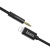кабель aux hoco upa13 3.5mm(male) - lightning(male) 1m (чорний) 