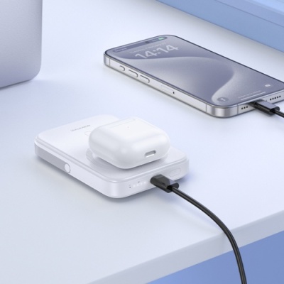 додаткова батарея power bank borofone bj51 kody pd20w magnetic 5000mah (бiлий) 