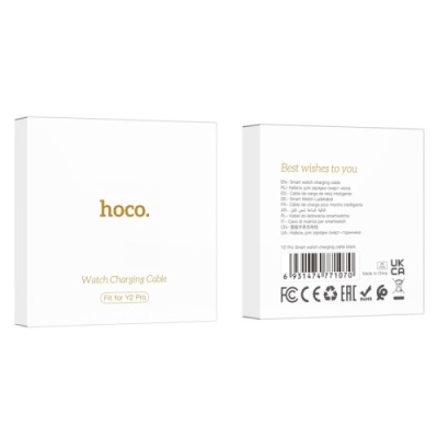зарядний пристрій для смарт-годинника hoco y2 pro smart watch магнітний (чорний) 