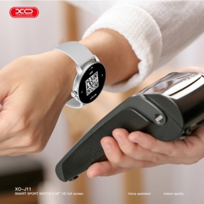 смарт-годинник xo j11 amoled (сірий) 