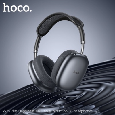 бездротові навушники накладні hoco w55 plus (сірий) 