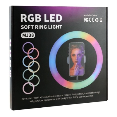 кільцева лампа rgb mj38 38cm original 