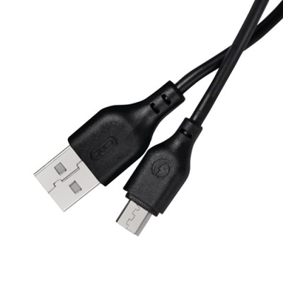 кабель xo nb103 usb - microusb 2.1a/1m (чорний) 