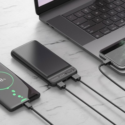 додаткова батарея power bank hoco j52 new joy 10000mah (чорний) 