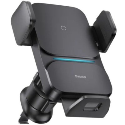 Автотримач з бездротовою зарядкою Baseus Wisdom Auto Alignment 15W (CGZX000001) (black)