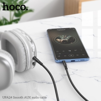 кабель aux hoco upa24 1m (чорний) 