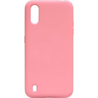 Купить силіконовий чохол soft silicone case для samsung a015 galaxy a01 - pink онлайн