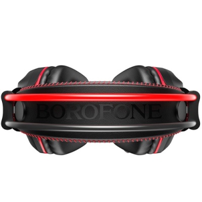 навушники для комп'ютера borofone bo101 pc racing (чорно-червоний) 