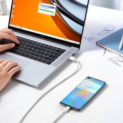 кабель baseus dynamic series fast charging usb - type-c 100w (cald000702) (2m) (white) 