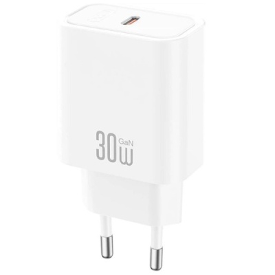 мережевий зарядний пристрій xo ce41 1type-c/30w/pd (бiлий) 