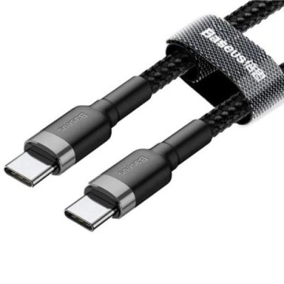 кабель baseus cafule type-c - type-c 60w/2m (catklf-hg1) (black) 