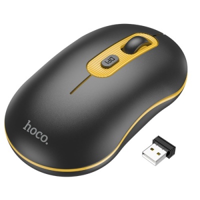 мишка бездротова hoco gm21 (чорно-жовтий) 