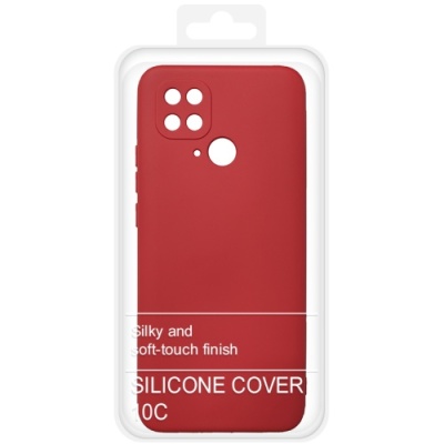 Купить силіконовий чохол soft silicone case для xiaomi redmi 10c (червоний) онлайн