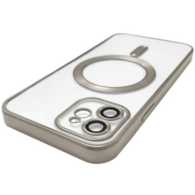 Купить чохол tpu metallic full camera with magsafe для apple iphone 12 (matte titan) онлайн