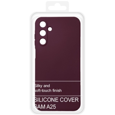 Купить силіконовий чохол soft silicone case для samsung a256 galaxy a25 5g (бордовий) онлайн