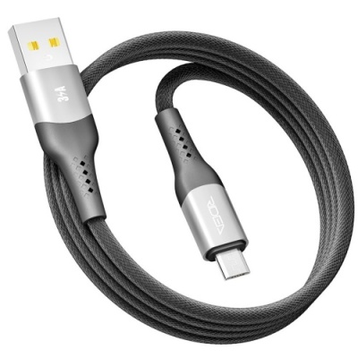 кабель ridea rc-us42 ultrastrong usb - microusb 3a 1.2m (чорний) 