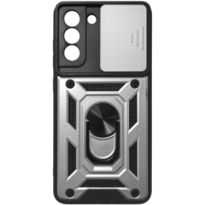 Купить чохол-накладка armor magnet camshield для samsung g990 galaxy s21 fe - silver онлайн