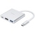 перехідник hoco hb14 type-c to usb3.0+hdmi+pd (сталевий) 