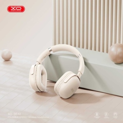 бездротові навушники накладні xo be42 scarlet metal stand (бежевий) 