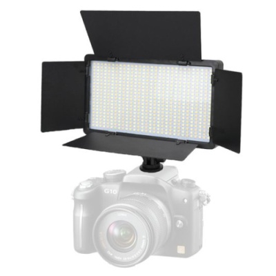 прямокутне студійне світло led pro 800 (12"/2 акб 4400mah) (чорний) 