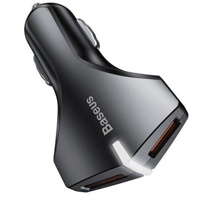 Автомобільний Зарядний Пристрій Baseus Small Rocket (CCALL-RK01) 2USB/18W/QC3.0 (Black)