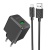 Мережевий Зарядний Пристрій Hoco CS12A 1USB/18W/QC3.0 + (USB - MicroUSB) (Чорний) мережевий зарядний пристрій hoco cs12a 1usb/18w/qc3.0 + (usb - microusb) (чорний)