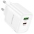 Мережевий Зарядний Пристрій Borofone BA83A 1USB/18W/QC3.0 + 1Type-C/20W/PD (Білий) мережевий зарядний пристрій borofone ba83a 1usb/18w/qc3.0 + 1type-c/20w/pd (білий)