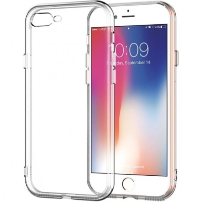 Купить силіконовий чохол ou case для apple iphone 7 plus/8 plus (прозорий) онлайн