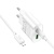 Мережевий Зарядний Пристрій Hoco C109A New 1USB/18W/QC3.0 + 1Type-C/20W/PD + (Type-C - Lighting) (Білий) мережевий зарядний пристрій hoco c109a new 1usb/18w/qc3.0 + 1type-c/20w/pd + (type-c - lighting) (білий)