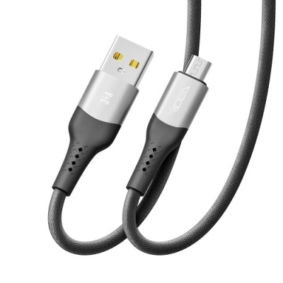 кабель ridea rc-us42 ultrastrong usb - microusb 3a 2m (чорний) 
